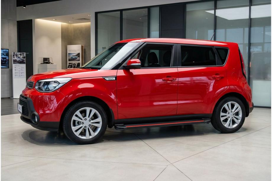 Kia Soul II 2013–2018 Sidetrin Maya Red (2 stk., aluminium) Foto 1