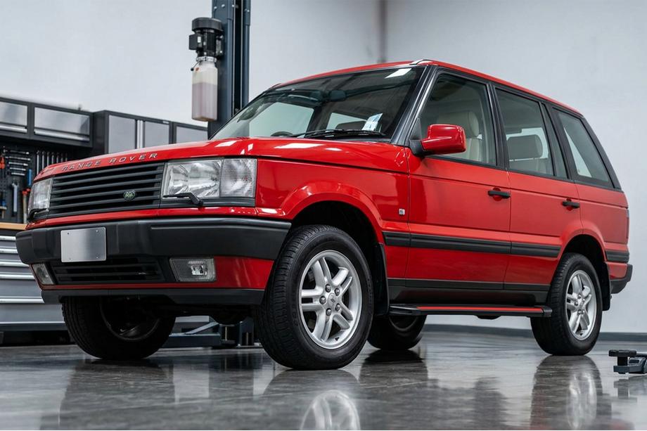 Range Rover II P38A 1997–2002 Sidetrin Maya Red (2 stk., aluminium) Image