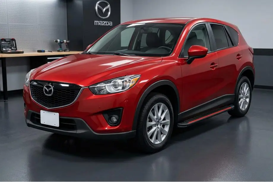 Mazda CX-5 2012–2017 Sidetrin Maya Red (2 stk., aluminium) Image