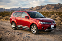 Mitsubishi Outlander 2006–2012 Sidetrin Maya Red (2 stk., aluminium) foto 1