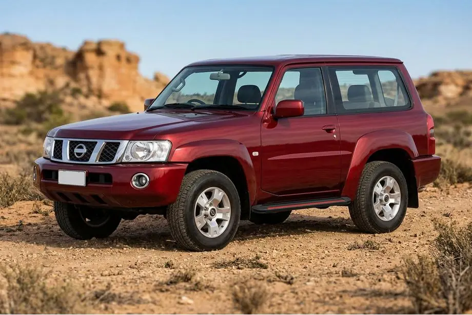 Nissan Patrol Y61 1997–2011 Sidetrin Maya Red (2 stk., aluminium) Image