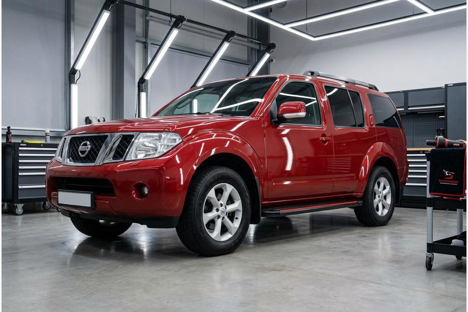 Nissan Pathfinder R51 2005–2014 Sidetrin Maya Red (2 stk., aluminium) Image