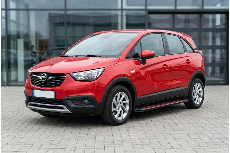 Opel Crossland X 2017–2024 Sidetrin Maya Red (2 stk., aluminium) Image