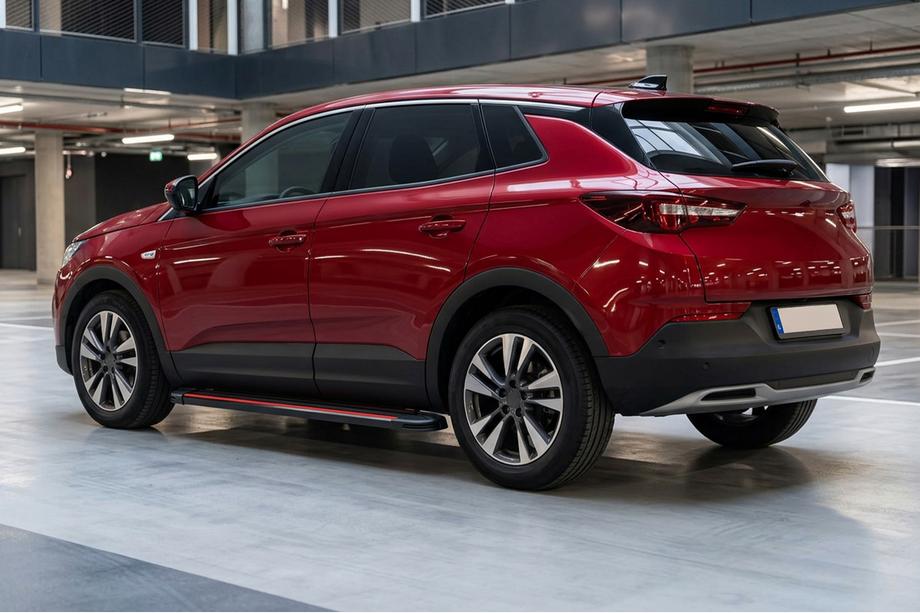 Opel Grandland X 2017– Sidetrin Maya Red (2 stk., aluminium) Image