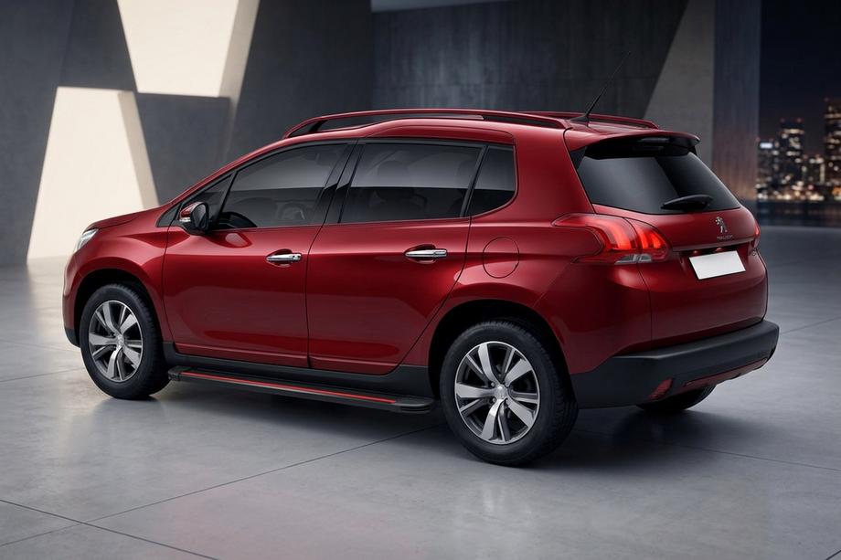 Peugeot 3008 2008–2016 Sidetrin Maya Red (2 stk., aluminium) 2014-2016 Image
