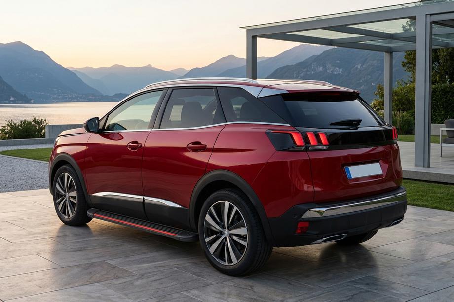 Peugeot 3008 2016–2023 Sidetrin Maya Red (2 stk., aluminium) Image