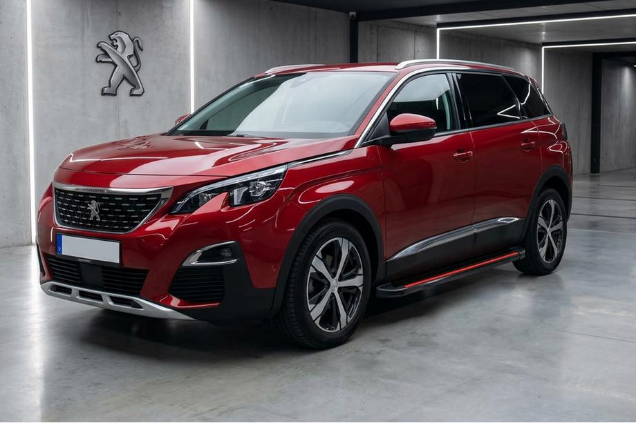 Peugeot 5008 2016–2023 Sidetrin Maya Red (2 stk., aluminium) Image