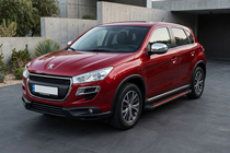 Peugeot 4008 2012–2017 Sidetrin Maya Red (2 stk., aluminium) foto 1