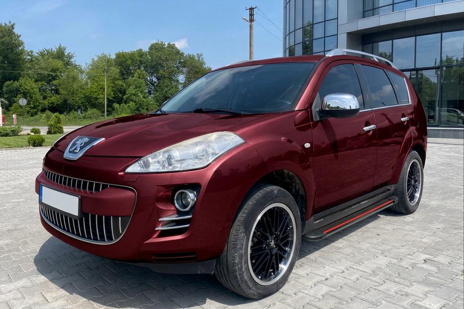 Peugeot 4007 2007–2013 Sidetrin Maya Red (2 stk., aluminium) Foto 1