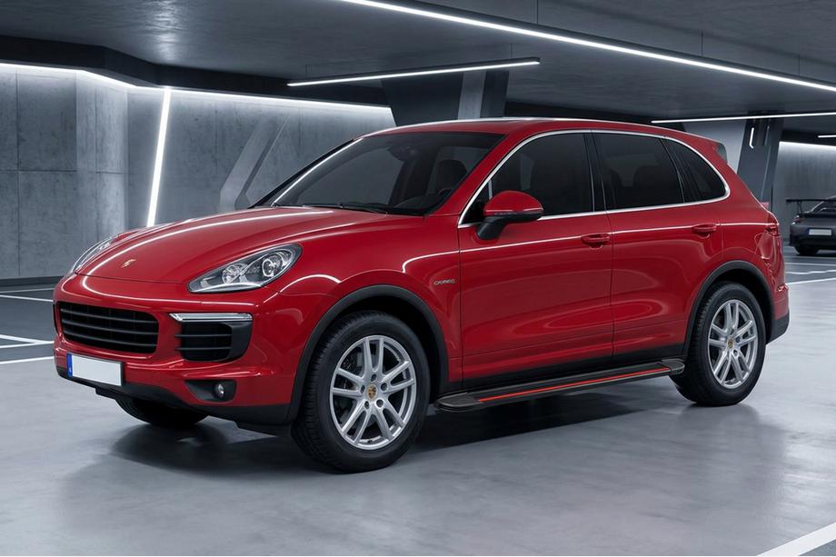 Porsche Cayenne 2010–2017 Sidetrin Maya Red (2 stk., aluminium) Image