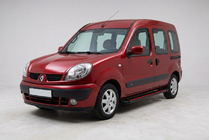 Renault Kangoo 1998–2008 Sidetrin Maya Red (2 stk., aluminium) foto 1