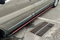 Renault Trafic 2015– Maya Red-Black side steps (2 stk., aluminium) foto 3