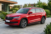 Skoda Kodiaq 2016–2023 Sidetrin Maya Red (2 stk., aluminium) foto 1