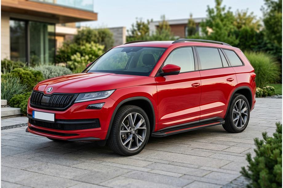 Skoda Kodiaq 2016–2023 Sidetrin Maya Red (2 stk., aluminium) Image