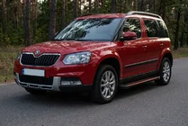 Skoda Yeti 2009–2017 Sidetrin Maya Red (2 stk., aluminium) foto 1