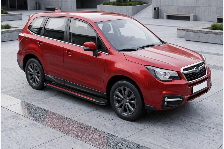 Subaru Forester 2013–2018 Sidetrin Maya Red (2 stk., aluminium) Image