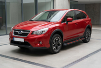 Subaru XV 2011–2017 Sidetrin Maya Red (2 stk., aluminium) foto 1