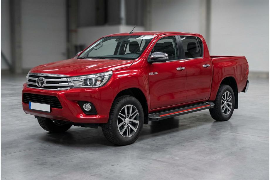 Toyota Hilux 2015– Sidetrin Maya Red (2 stk., aluminium) Image