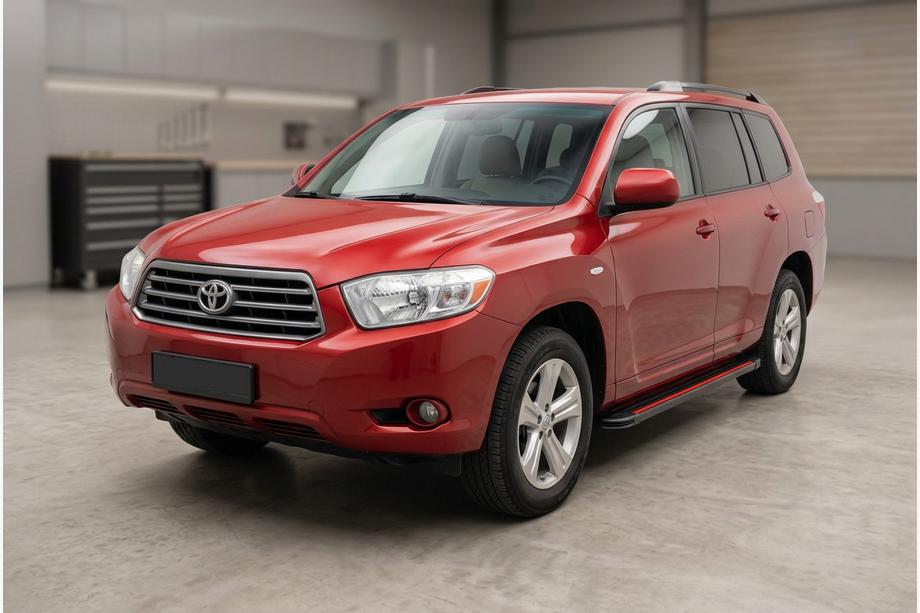Toyota Highlander 2008–2013 Sidetrin Maya Red (2 stk., aluminium) Image