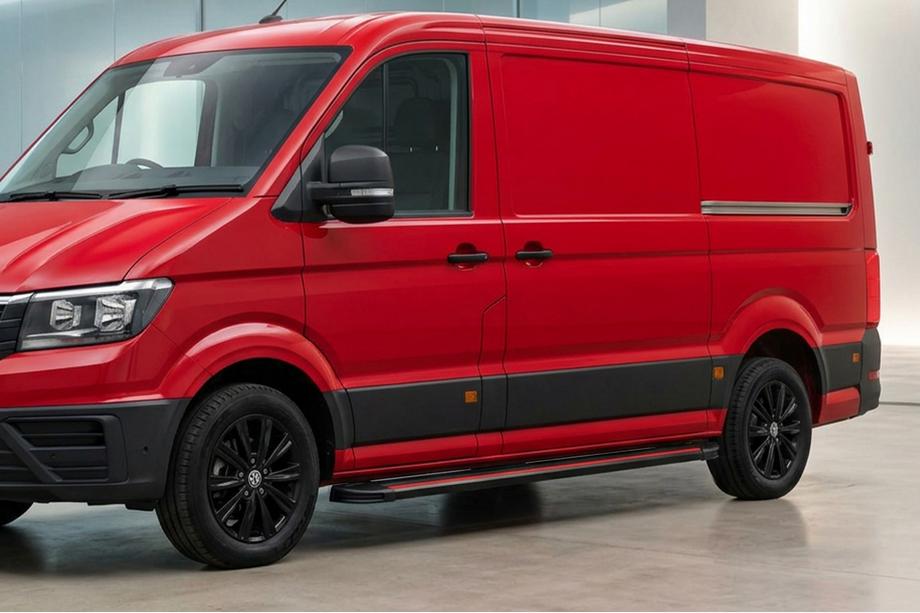 Volkswagen Crafter 2016– Sidetrin Maya Red (2 stk., aluminium) Mellem akselafstand Image