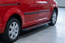 Volkswagen Caddy 2010–2015 Sidetrin Maya Red (2 stk., aluminium) foto 1