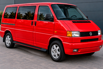 Volkswagen T4 Transporter 1990–2003 Sidetrin Maya Red (2 stk., aluminium) Kort akselafstand foto 1