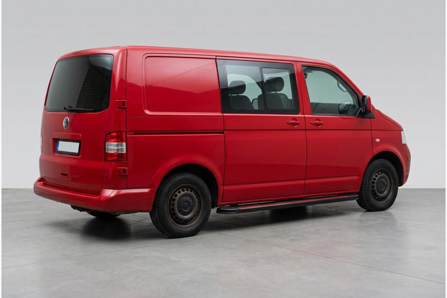 Volkswagen T5 Transporter 2003–2010 Sidetrin Maya Red (2 stk., aluminium) Image