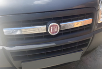 Fiat Doblo I 2005–2010 Grillafdækninger til kølergrill (2 dele, rustfrit stål) Carmos - Tyrkisk stål foto 1