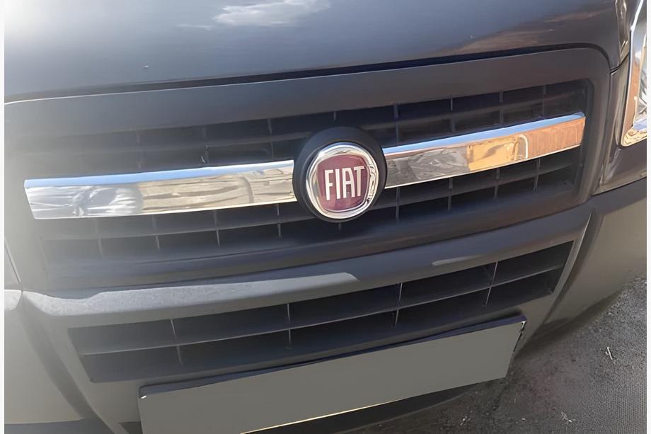 Fiat Doblo I 2005–2010 Grillafdækninger til kølergrill (2 dele, rustfrit stål) Carmos - Tyrkisk stål Image