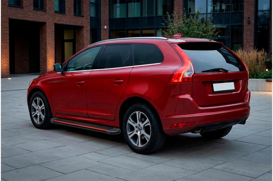 Volvo XC60 2009–2017 Sidetrin Maya Red (2 stk., aluminium) Foto 1