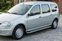 Lada Largus 2012– Sidetrin Maydos V2 (2 stk., aluminium ↗ rustfrit stål) foto 1
