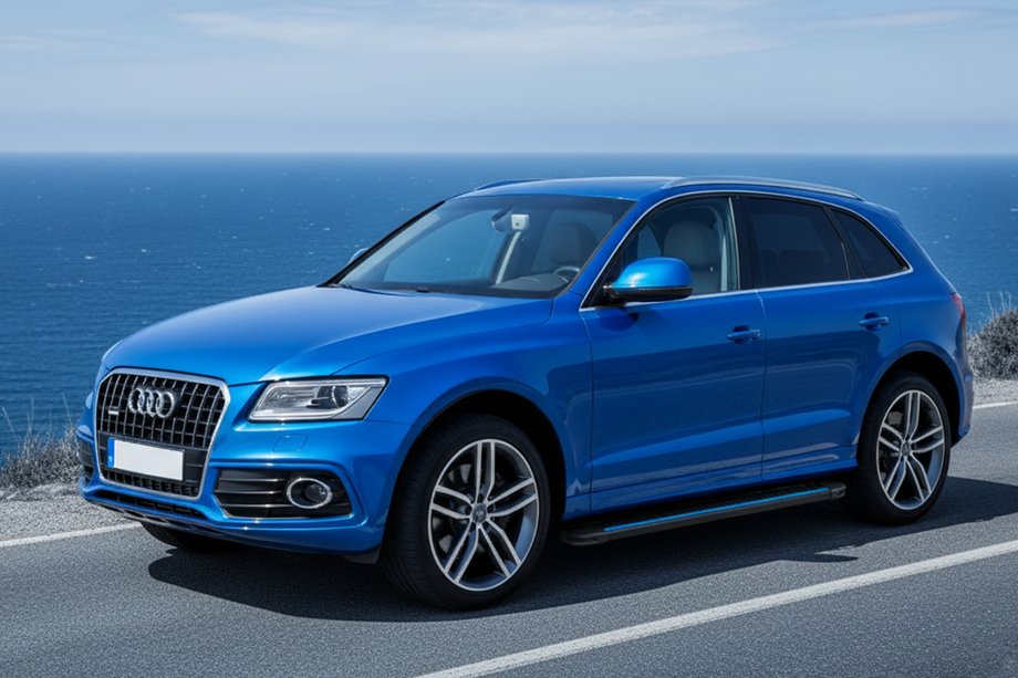 Audi Q5 2008–2017 Maya Blue sidetrin (2 stk., aluminium) Image