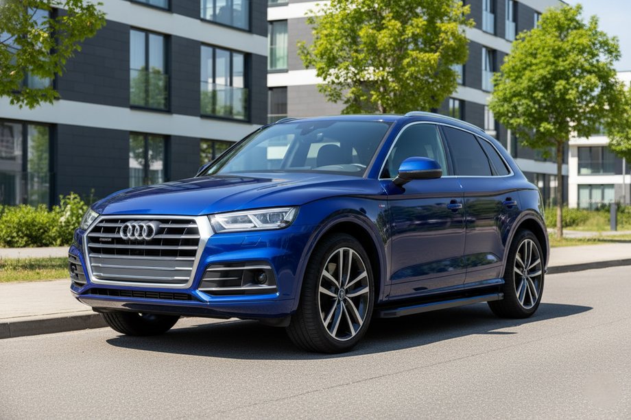 Audi Q5 2017–2025 Maya Blue sidetrin (2 stk., aluminium) Image