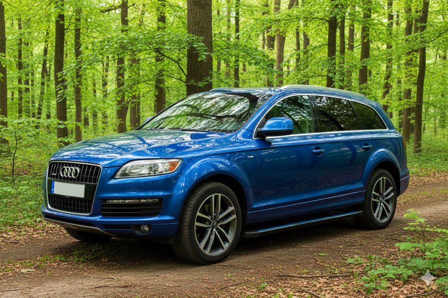 Audi Q7 2005–2015 Maya Blue sidetrin (2 stk., aluminium) Image