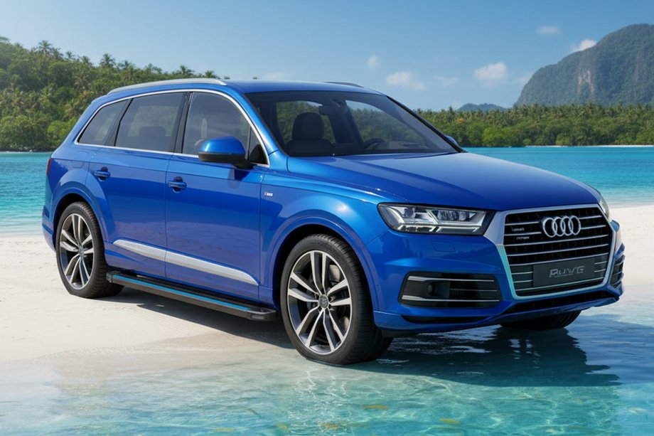 Audi Q7 2015–2026 Maya Blue sidetrin (2 stk., aluminium) Image