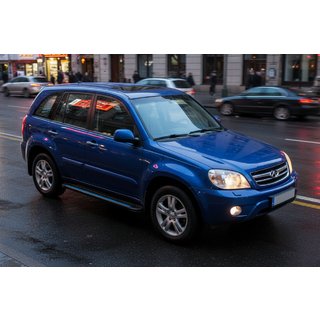 Maya Blue sidetrin (2 stk., aluminium) foto 1