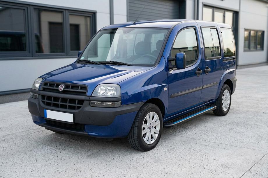 Fiat Doblo I 2001–2005 Maya Blue sidetrin (2 stk., aluminium) Image