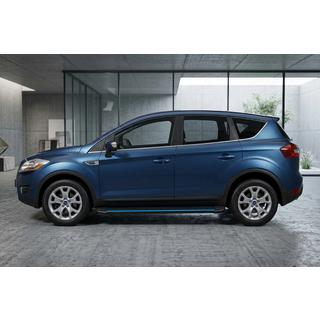 Maya Blue sidetrin (2 stk., aluminium) foto 1