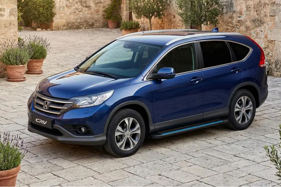 Honda CRV 2012–2016 Maya Blue sidetrin (2 stk., aluminium) Image