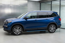 Honda Pilot 2015–2022 Maya Blue sidetrin (2 stk., aluminium) foto 1