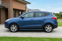 Hyundai IX-35 2010–2015 Maya Blue sidetrin (2 stk., aluminium) foto 1