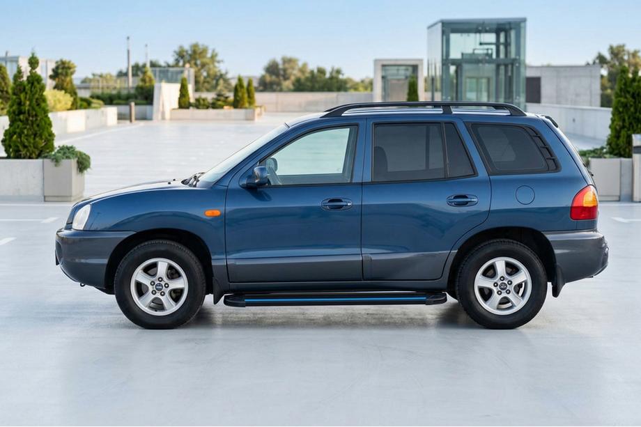 Hyundai Santa Fe 1 2000–2006 Maya Blue sidetrin (2 stk., aluminium) Image