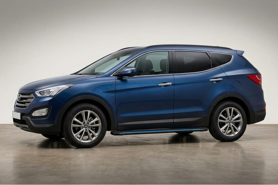 Hyundai Santa Fe 3 2012–2018 Maya Blue sidetrin (2 stk., aluminium) Image