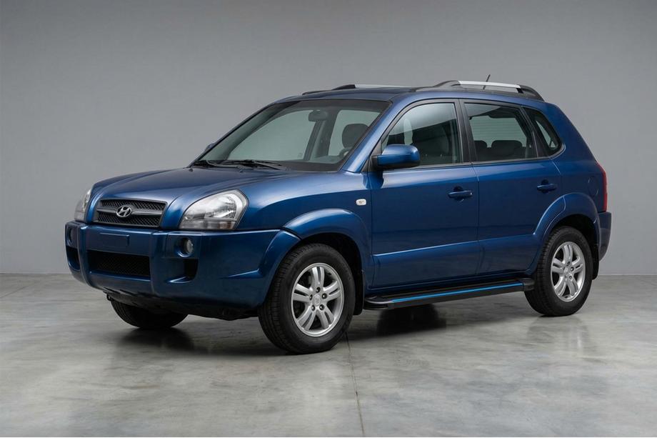 Hyundai Tucson JM 2004– Maya Blue sidetrin (2 stk., aluminium) Image