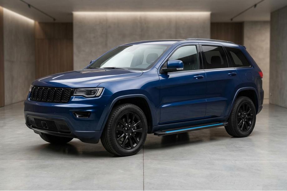 Jeep Grand Cherokee WK2 2010–2021 Maya Blue sidetrin (2 stk., aluminium) Image