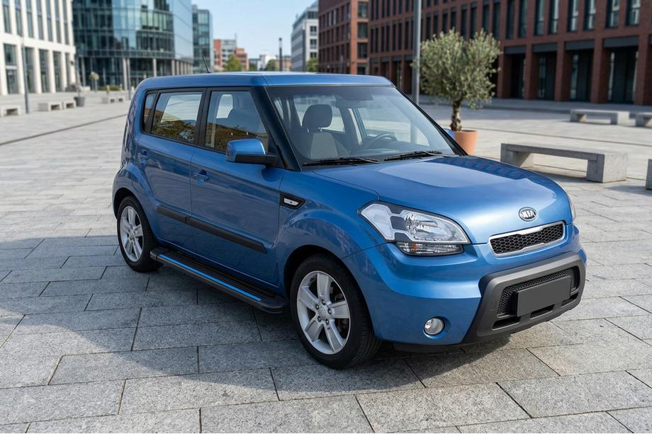 Kia Soul I 2008–2013 Maya Blue sidetrin (2 stk., aluminium) Image