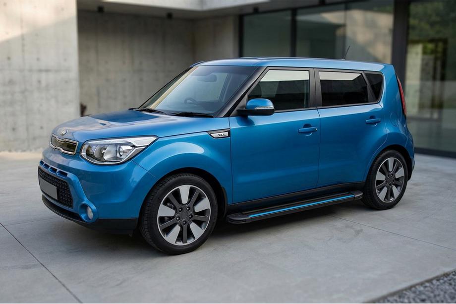 Kia Soul II 2013–2018 Maya Blue sidetrin (2 stk., aluminium) Foto 1