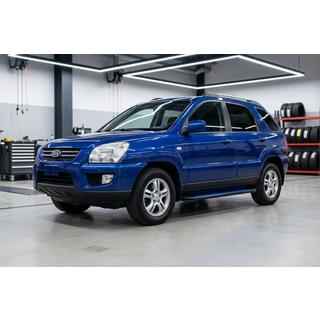 Maya Blue sidetrin (2 stk., aluminium) Kia Sportage 2004–2010 foto 1