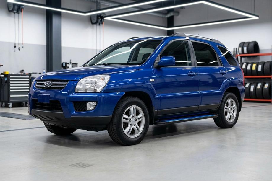 Kia Sportage 2004–2010 Maya Blue sidetrin (2 stk., aluminium) Foto 1