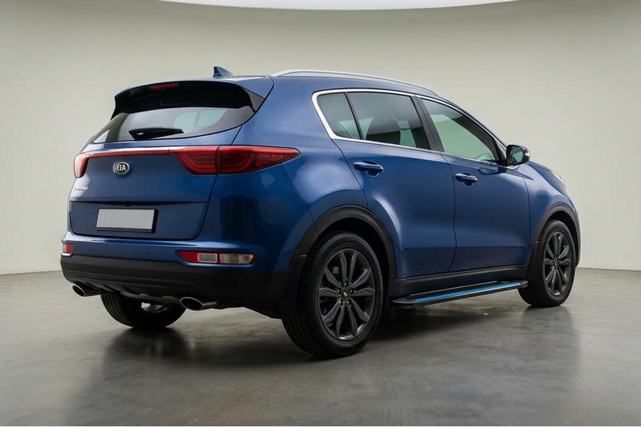 Kia Sportage 2015–2021 Maya Blue sidetrin (2 stk., aluminium) Image